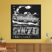 Vliegtuig carrier Carl Vinson Canvas Afdruk (Insitu (Woonkamer))