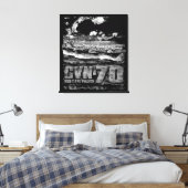 Vliegtuig carrier Carl Vinson Canvas Afdruk (Insitu (Slaapkamer))