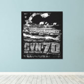 Vliegtuig carrier Carl Vinson Canvas Afdruk (Insitu (Houten vloer))