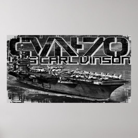 Vliegtuig carrier Carl Vinson Poster (Voorkant)