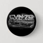 Vliegtuig carrier Carl Vinson Round Button Button (Voorkant)