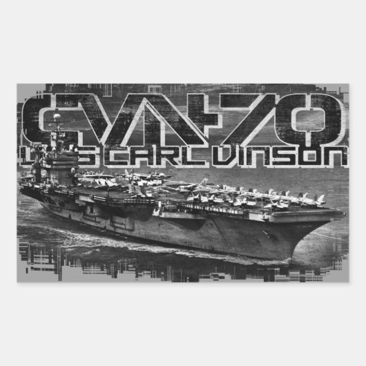 Vliegtuig carrier Carl Vinson Sticker (Voorkant)