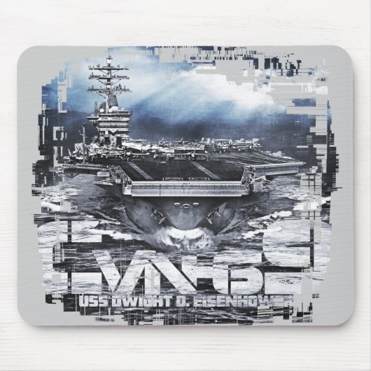Vliegtuig carrier Dwight D. Eisenhower Mousepad Muismat (Voorkant)
