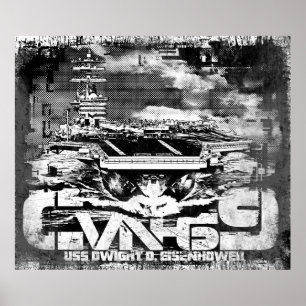 Vliegtuig carrier Dwight D. Eisenhower Poster
