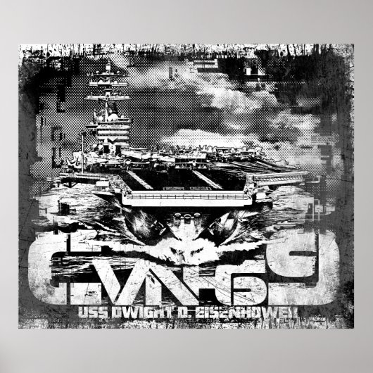 Vliegtuig carrier Dwight D. Eisenhower Poster (Voorkant)