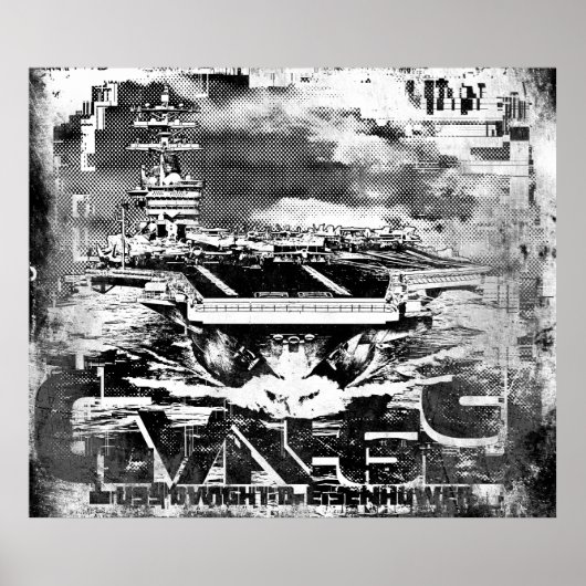 Vliegtuig carrier Dwight D. Eisenhower Poster (Voorkant)