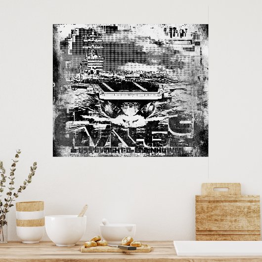 Vliegtuig carrier Dwight D. Eisenhower Poster (Keuken)