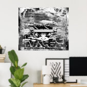 Vliegtuig carrier Dwight D. Eisenhower Poster (Thuiskantoor)
