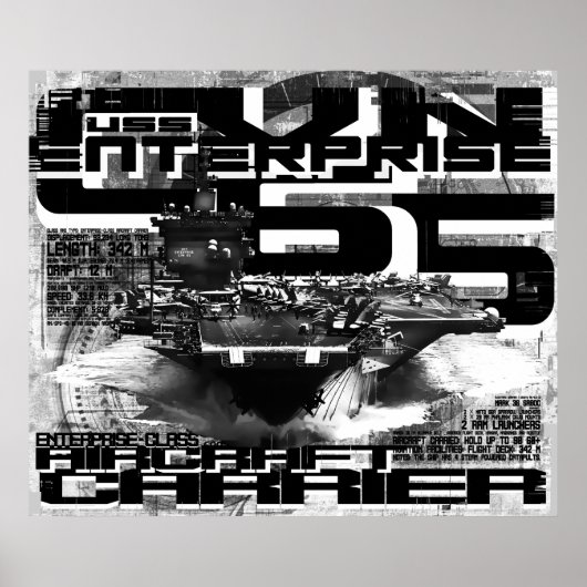 Vliegtuig carrier Enterprise Poster (Voorkant)