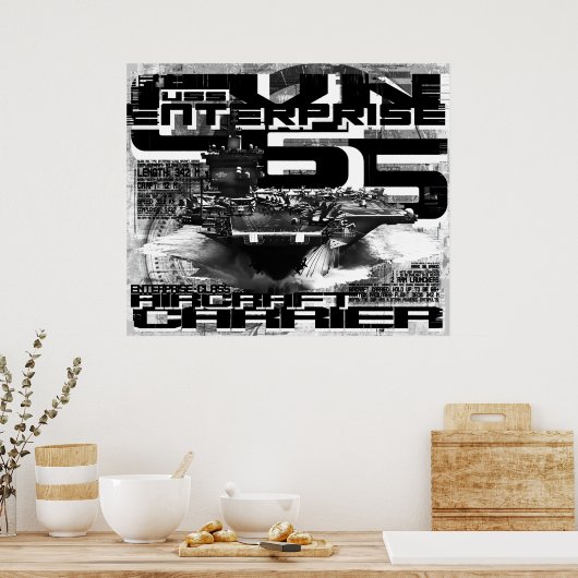 Vliegtuig carrier Enterprise Poster (Keuken)