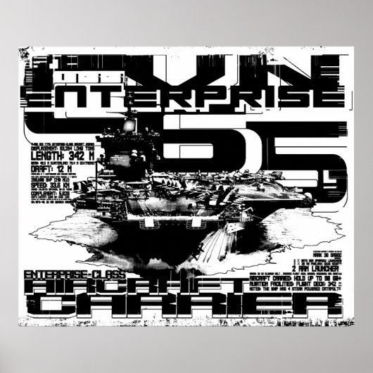 Vliegtuig carrier Enterprise Poster (Voorkant)