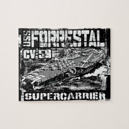 Vliegtuig carrier Forrestal Jigzaag Puzzle Puzzle Legpuzzel (Horizontaal)
