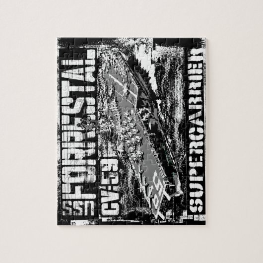 Vliegtuig carrier Forrestal Jigzaag Puzzle Puzzle Legpuzzel (Verticaal)