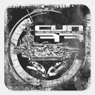 Vliegtuig carrier George H.W. Struik Sticker