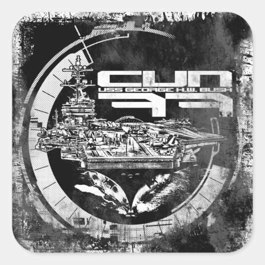 Vliegtuig carrier George H.W. Struik Sticker (Voorkant)