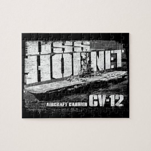 Vliegtuig carrier Hornet Puzzle Legpuzzel (Horizontaal)