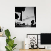 Vliegtuig Carrier, jaren '40 Poster (Thuiskantoor)