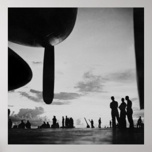 Vliegtuig Carrier, jaren '40 Poster