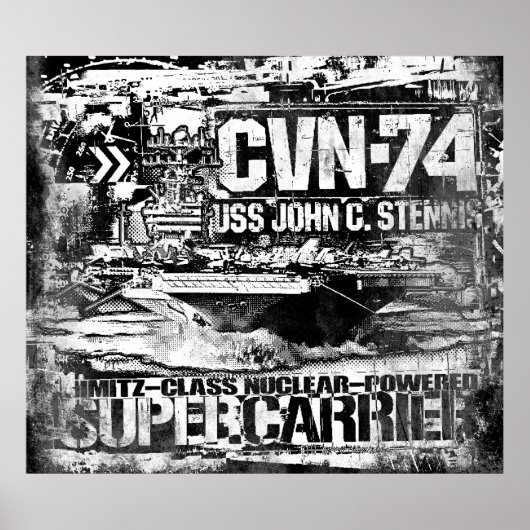 Vliegtuig carrier John C. Stennis Poster Poster (Voorkant)