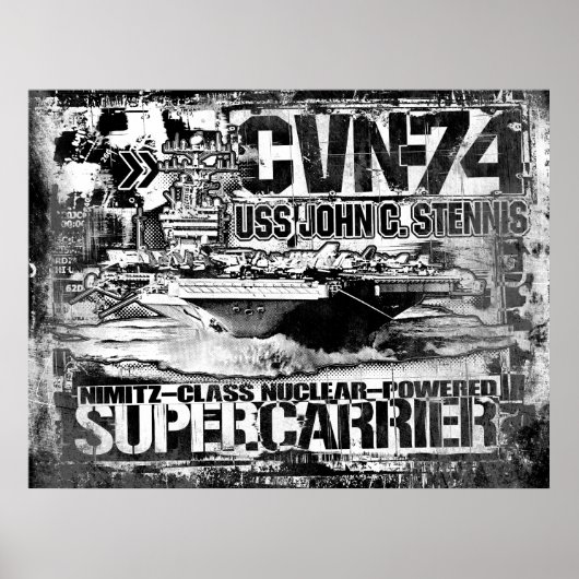 Vliegtuig carrier John C. Stennis Poster Poster (Voorkant)