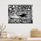 Vliegtuig carrier John C. Stennis Poster Poster (Keuken)