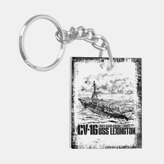Vliegtuig carrier Lexington Aif sleutelhanger (Voorkant Links)