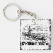 Vliegtuig carrier Lexington Aif sleutelhanger (Voorkant)