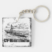 Vliegtuig carrier Lexington Aif sleutelhanger (Achterkant)