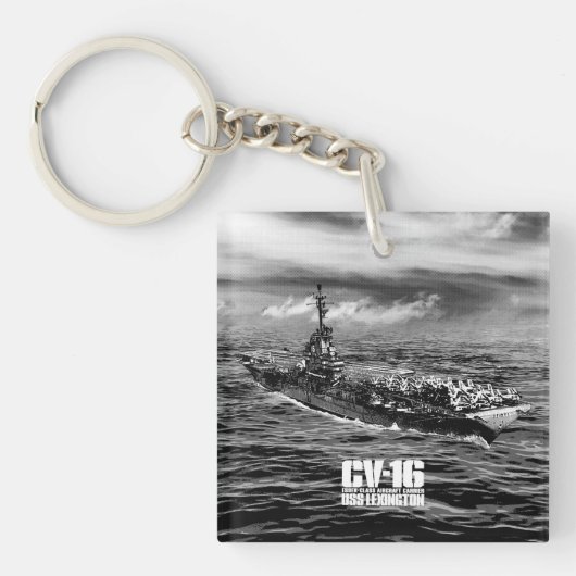 Vliegtuig carrier Lexington Aif sleutelhanger (Voorkant)