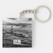 Vliegtuig carrier Lexington Aif sleutelhanger (Achterkant)