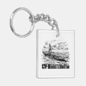 Vliegtuig carrier Lexington Aif sleutelhanger (Voorkant Links)