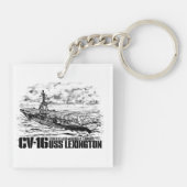 Vliegtuig carrier Lexington Aif sleutelhanger (Achterkant)