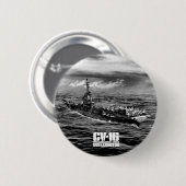 Vliegtuig carrier Lexington Button (Voorkant /achterkant)