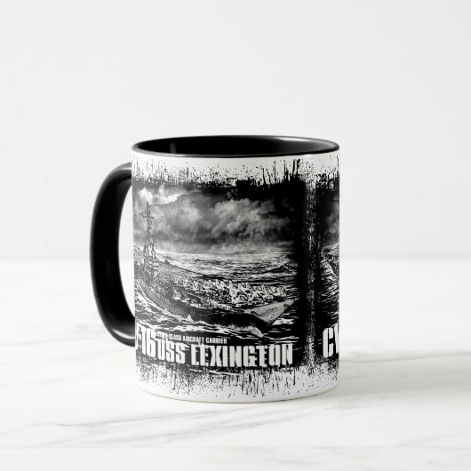 Vliegtuig carrier Lexington Mok (Voorkant links)