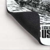 Vliegtuig carrier Lexington Mousepad Muismat (Hoek)