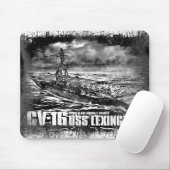 Vliegtuig carrier Lexington Mousepad Muismat (Met muis)