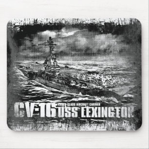 Vliegtuig carrier Lexington Mousepad Muismat
