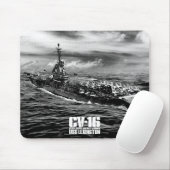 Vliegtuig carrier Lexington Mousepad Muismat (Met muis)