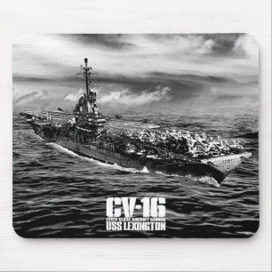 Vliegtuig carrier Lexington Mousepad Muismat
