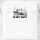 Vliegtuig carrier Lexington Sticker (Tas)