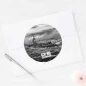 Vliegtuig carrier Lexington Sticker (Envelop)