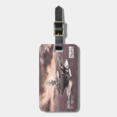 Vliegtuig carrier Nimitz Aif luggagetag Bagagelabel (Voorkant verticaal)