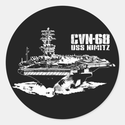 Vliegtuig carrier Nimitz Sticker (Voorkant)