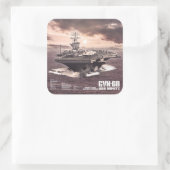Vliegtuig carrier Nimitz Sticker (Tas)