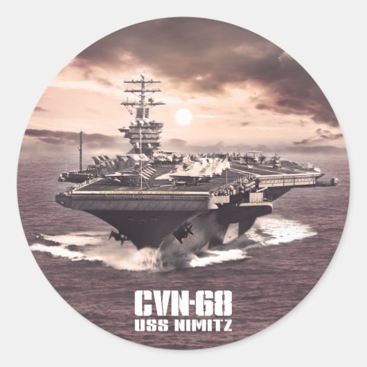 Vliegtuig carrier Nimitz Sticker (Voorkant)