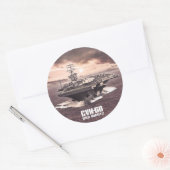Vliegtuig carrier Nimitz Sticker (Envelop)