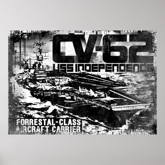 Vliegtuig carrier onafhankelijkheid afdrukken poster (Voorkant)