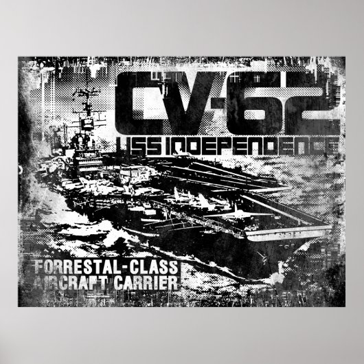 Vliegtuig carrier onafhankelijkheid afdrukken poster (Voorkant)