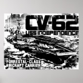 Vliegtuig carrier onafhankelijkheid afdrukken poster (Voorkant)