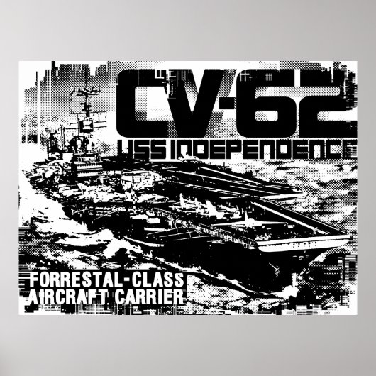 Vliegtuig carrier onafhankelijkheid afdrukken poster (Voorkant)